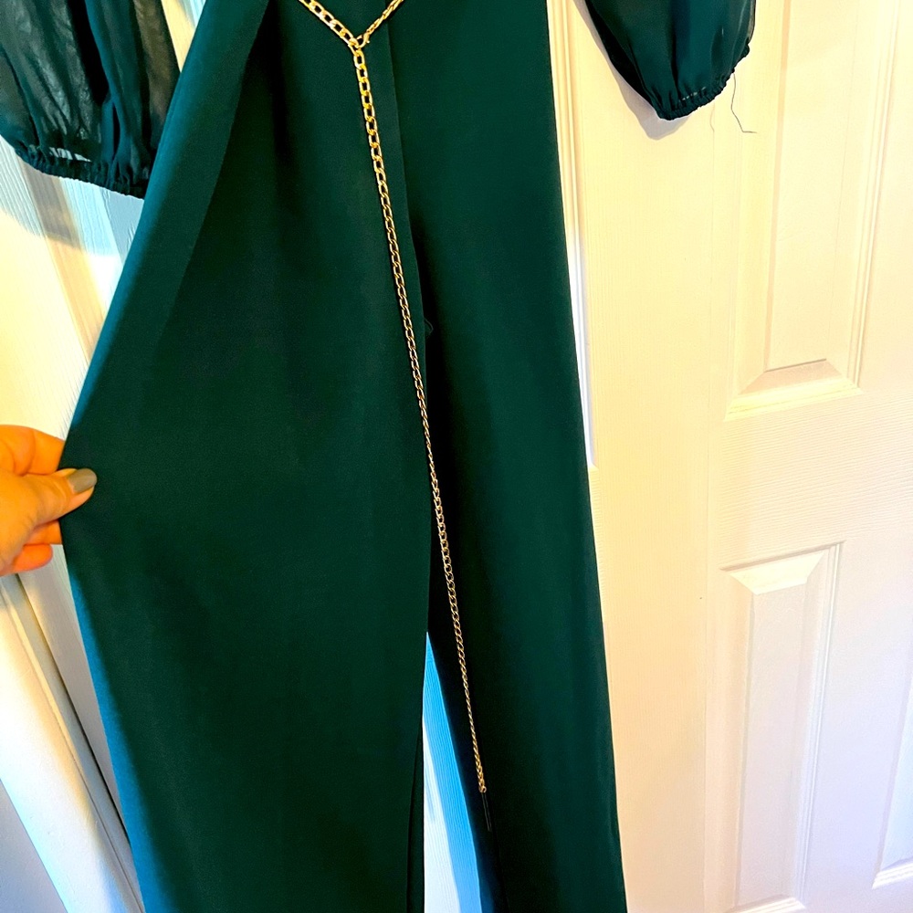 Green jumpsuit